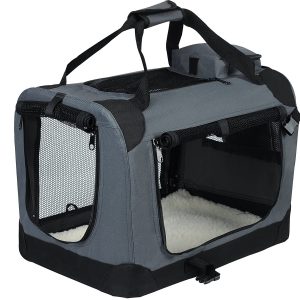 EUGAD Hundebox faltbar Hundetransportbox Auto Transportbox Reisebox Katzenbox EHT465